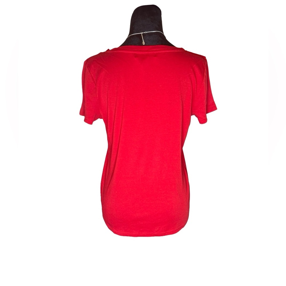 Lauren Ralph Lauren Red Logo Tee, Size L, Excellent Cond. - Picture 2 of 5